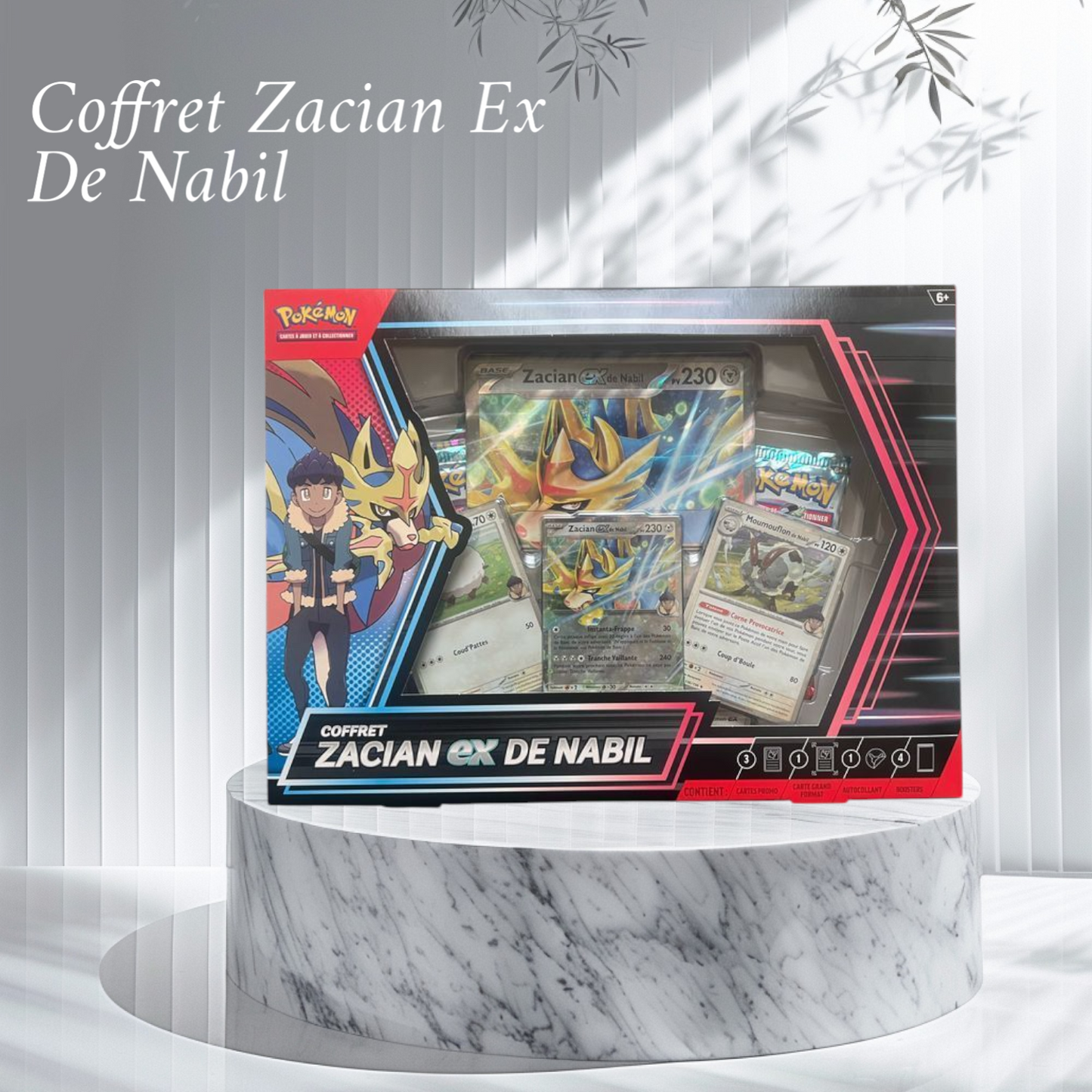 Coffret Zacian Ex de Nabil Universe Cards