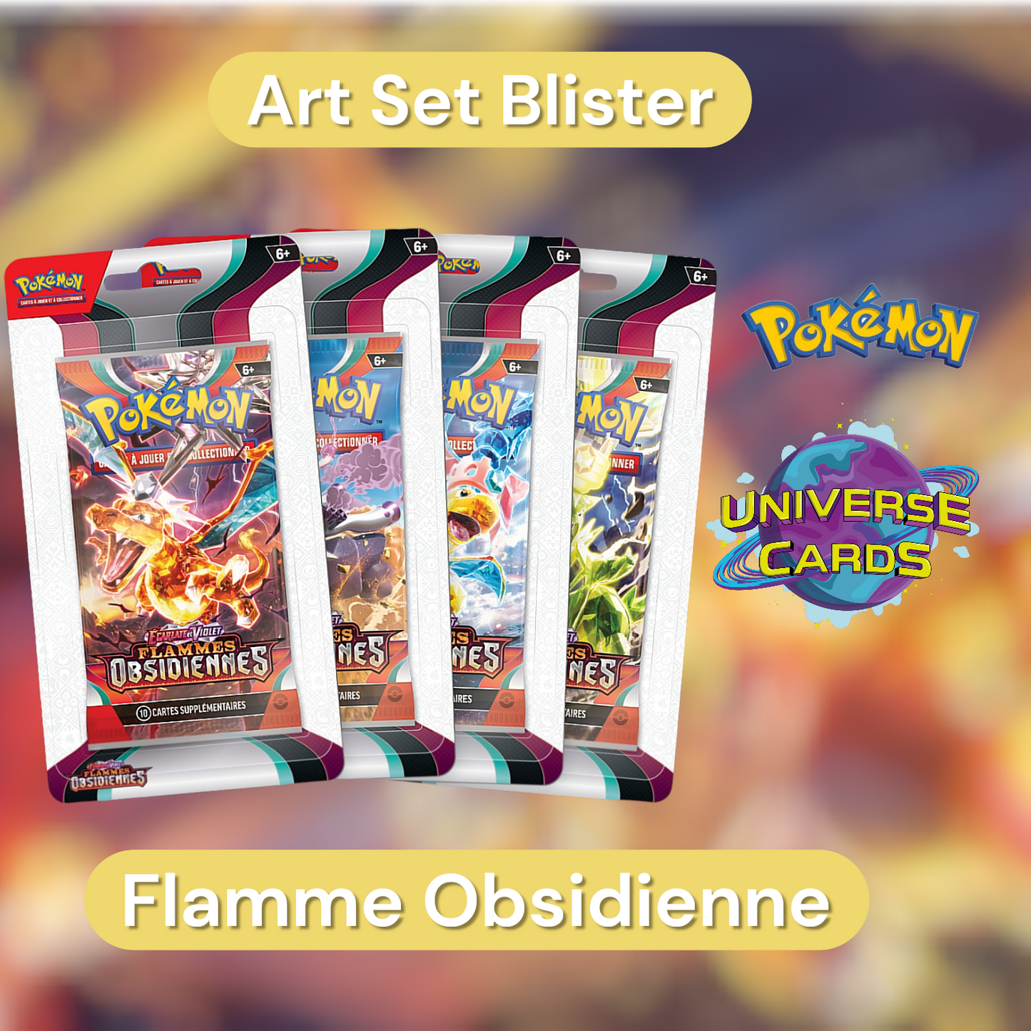 Art Set Blister Flamme Obsidiennes