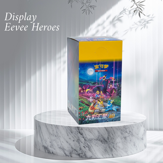 Display de Blister  Eevee Heroes Universe Cards