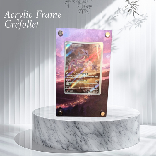 Cadre Acrylique pour carte Pokémon: Crefollet AR Inclus🔥 Universe Cards