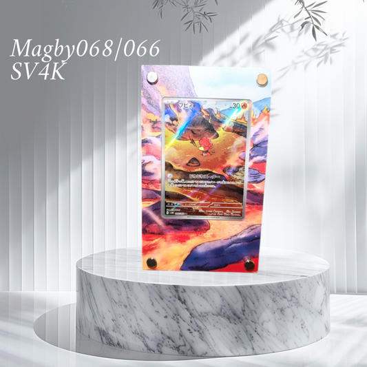 Cadre Acrylique pour carte Pokémon: Magby068/066 Inclus🔥 Universe Cards