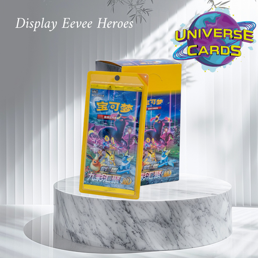Display de Blister  Eevee Heroes Universe Cards