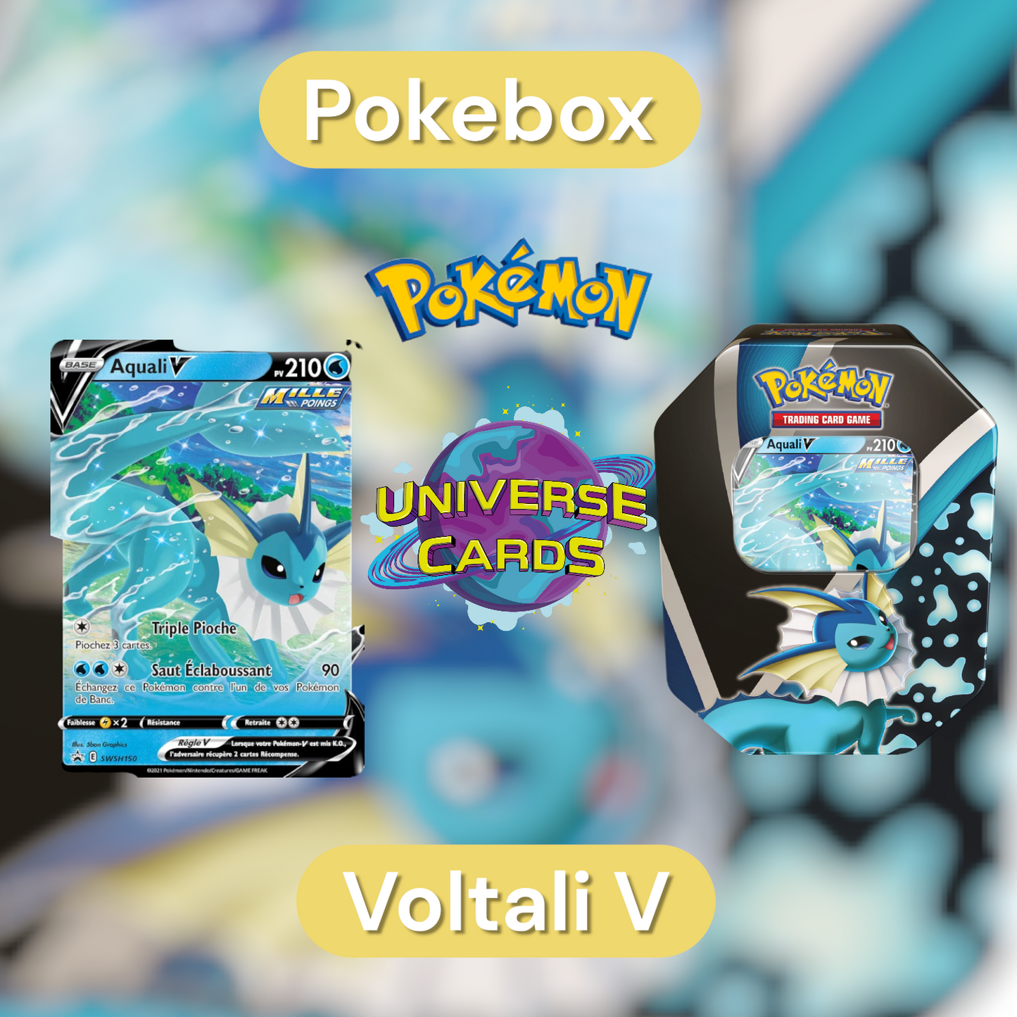 Pokemon Pokebox Aquali V Universe Cards