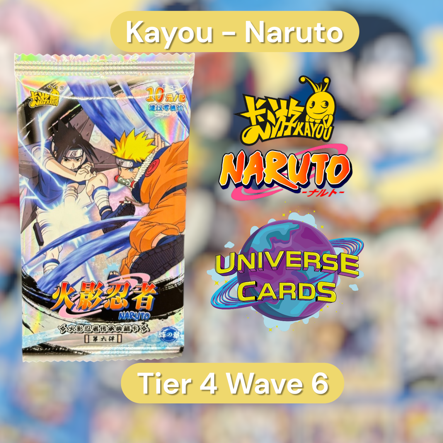 Display Naruto Kayou Tier 4 Wave 6 Universe Cards