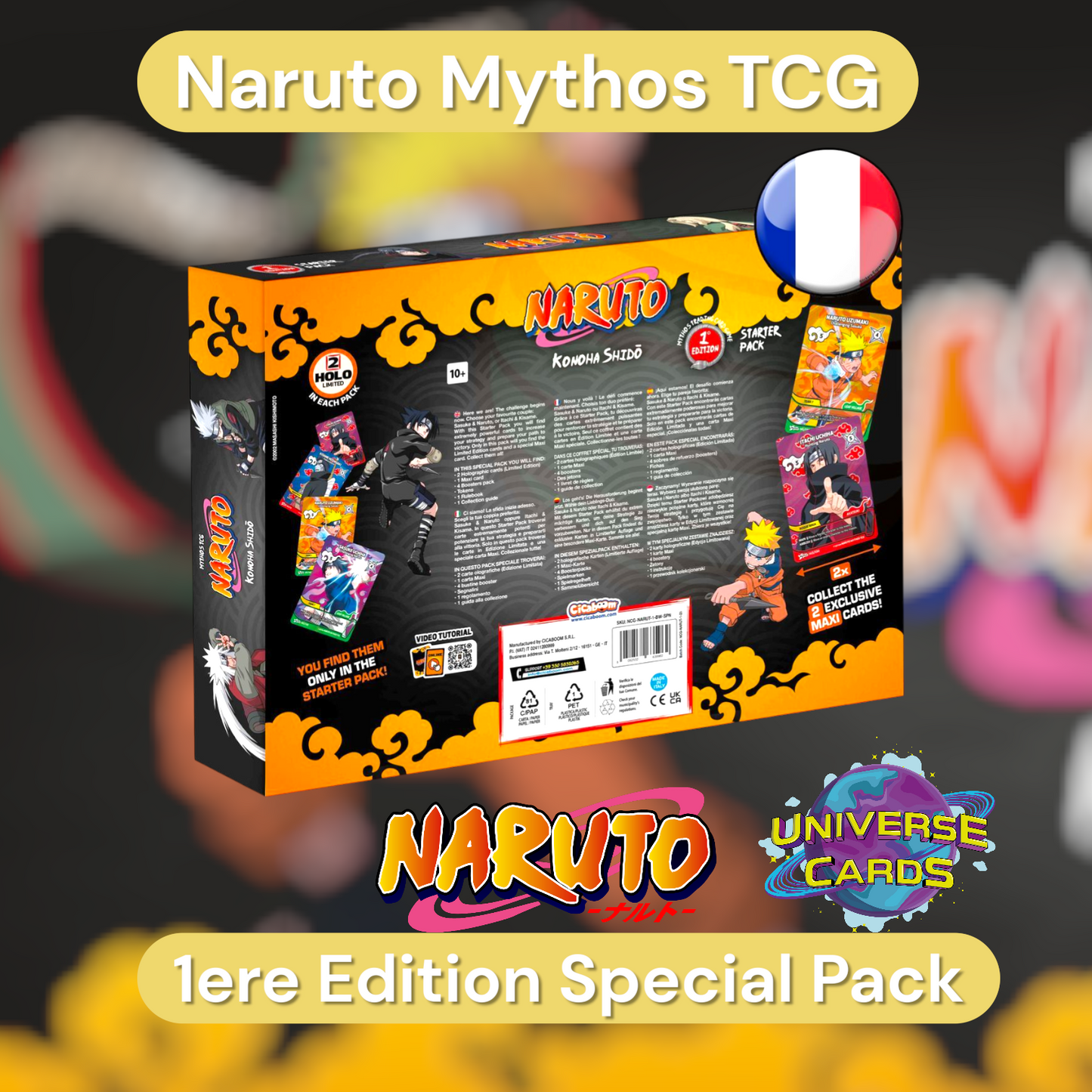 Naruto TCG: Coffret 1ere Edition Special Pack Universe Cards