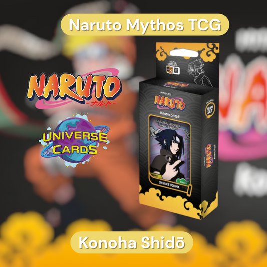 Team Set Naruto Mythos TCG - Chapitre 1 : Konoha Shidō - 2nd Edition SASUKE Universe Cards